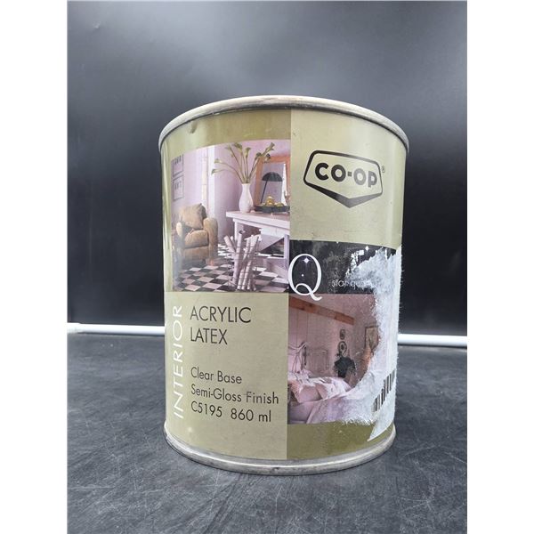 Co-Op Interior Acrylic Latex Semi-Gloss Finish 860 mL