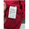 Image 2 : Red Knitted dog Sweater Vest with Care Tag, Size L