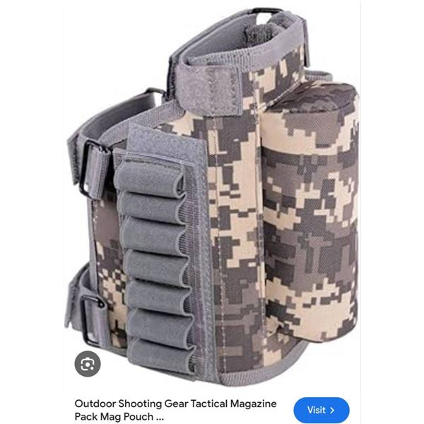 Outdoor Tactical Rifle Ammo Magazine Pouch with Adjustable Straps
