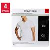 Image 4 : Calvin Klein Cotton Stretch Men’s T-Shirt 4-Pack in Size S/P, White and Black