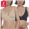 Image 1 : Splendid Gel Bonded Plunge Bra, 2-Pack, Size S/P