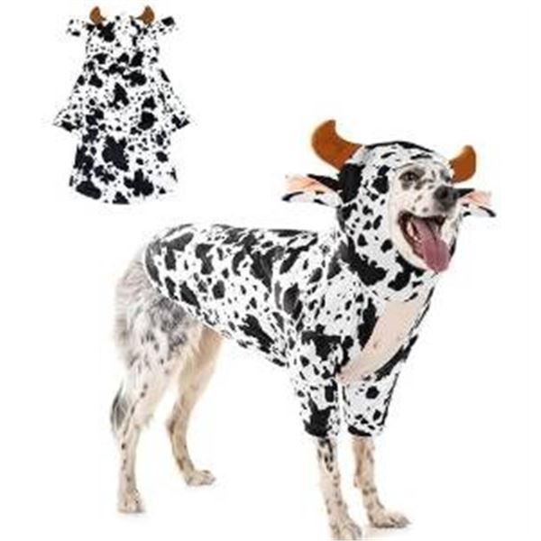 NACOCO Halloween Cow Costume for Medium Dog, XL