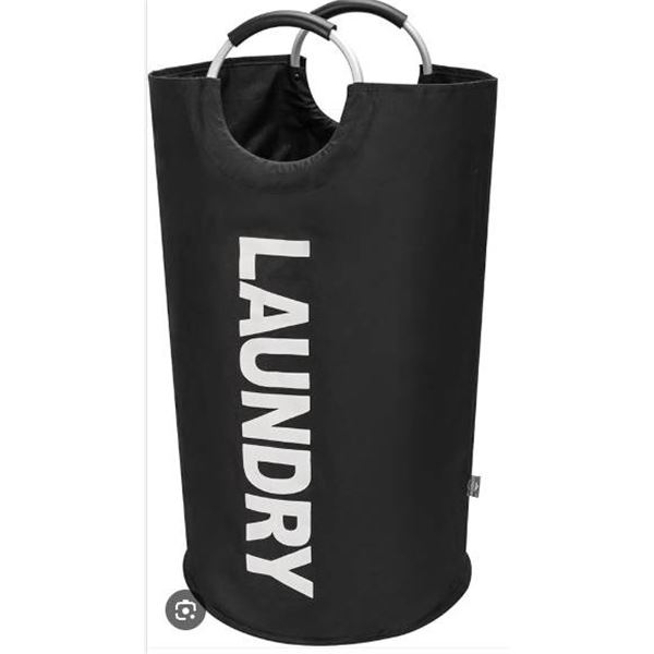 Dokehom 90L Large Laundry Basket with Handles, Black