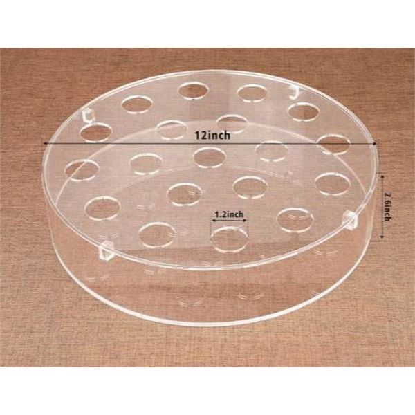 Acrylic Flower Vase Circle Floral Centerpiece with 19 Holes