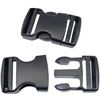 Image 1 : Black Plastic Side Release Buckles, 8 Pcs
