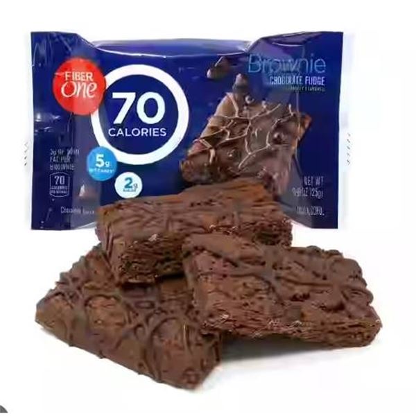 Fibre 1 Brownies – Chocolatey Fudge, 40 Pieces, 90 Calories Each