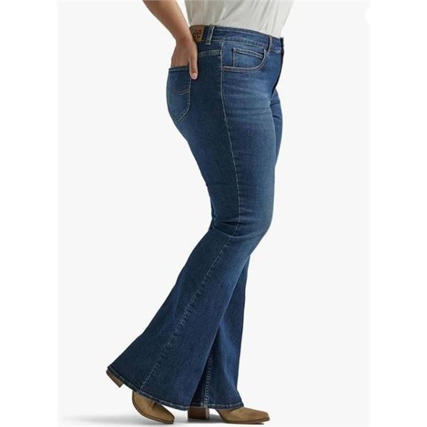 Lee Legendary Flare Mid Rise Jeans, Size 8 Long