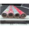 Image 2 : Danson Decor 100 Percent Recycled Wrapping Paper Rolls, 4 Rolls, Various Designs 50 Sq Ft per Roll