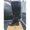 Image 2 : Cusolemore Women’s Black PU Boots, Model X0048BUPUCT, Size US 6.5