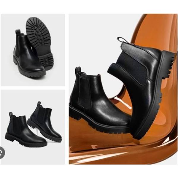 Dream Pairs DAB213 Women’s Chelsea Boots Black/PU US 5