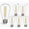 Image 1 : 6W ST58 E26 5000K Bulbs, 8-Unit Set