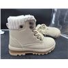 Image 3 : Womens Snow Boots Waterproof Warm Fur Lined Ankle Booties, Size 37, Beige
