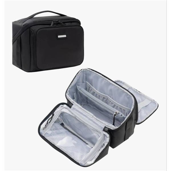 EVERFUN Travel Toiletry Bag for Men and Women with Water-Resistant Compartments