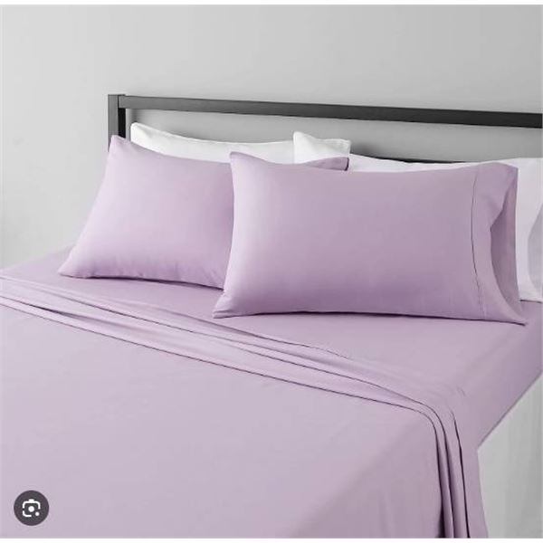CGK Linens Microfiber 4-Piece King Size Sheet Set