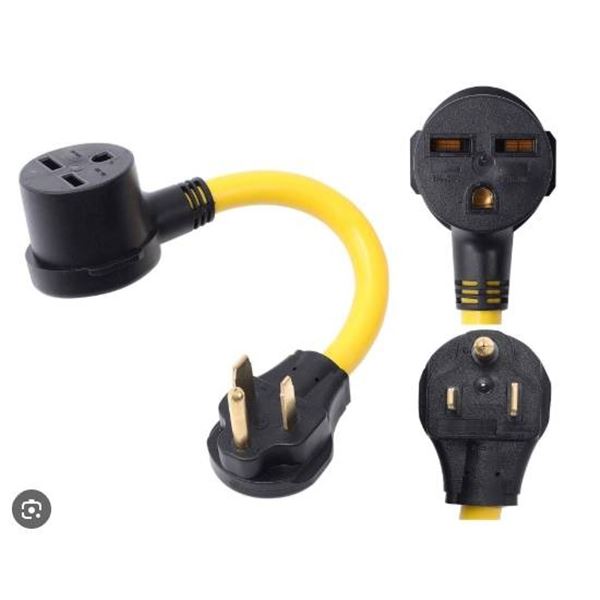 ONETAK NEMA 6-50P to 6-30R 240V 50 Amp 3 Prong Male Plug to 30 Amp 3 Prong Female Receptacle Generat