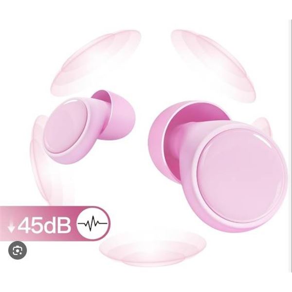 Bigood Quiet Earplugs With 45dB Noise Reduction and 8 Silicone Tips