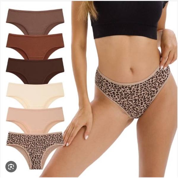 Innersy Women’s 6-Pack Breathable Underwear, Size Medium