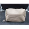 Image 1 : Narwey Beige Cosmetic Bag with Zipper Closure and Internal Pockets