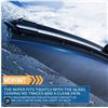 Image 1 : Wenyant 22” + 22” Windshield Wiper Blades (Set of 2)