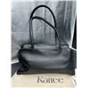 Image 2 : Kattee Leather Handbag with Dual Zippers and Long Handles
