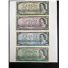 Image 1 : Four Canadian Banknotes – $20, $10, $5, $1 – Featuring Queen Elizabeth II