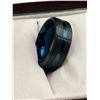 Image 2 : Men’s Tungsten Carbide Ring With Black and Blue Accents