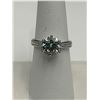 Image 5 : $1870 APPRAISED – BLUE 3.0 CARAT MOISSANITE SOLITAIRE RING