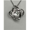 Image 7 : $1065 APPRAISED – 1.0 CARAT SOLITAIFRE LOVE KNOT PENDANT