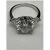 Image 4 : $3000 APPRAISED – 5.0 CARAT MOISSANITE SOLITAIRE RING