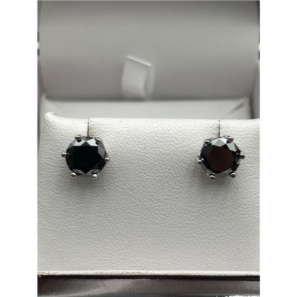 $1400 APPRAISED – 4.0 CARAT MOISSANITE SOLITAIRE EARRING SET