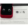 Image 6 : $1400 APPRAISED – 4.0 CARAT MOISSANITE SOLITAIRE EARRING SET
