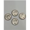 Image 2 : Four Canadian 25 Cent  Silver Coins Featuring George VI