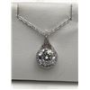 Image 4 : $1585 APPRAISED 2.0 CARAT SOLITAIRE PENDANT & CHAIN SET