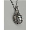 Image 5 : $1585 APPRAISED 2.0 CARAT SOLITAIRE PENDANT & CHAIN SET