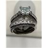 Image 6 : $1990 APPRAISED 2.0 CARAT MOISSANITE SOLITAIRE WEDDING RING SET