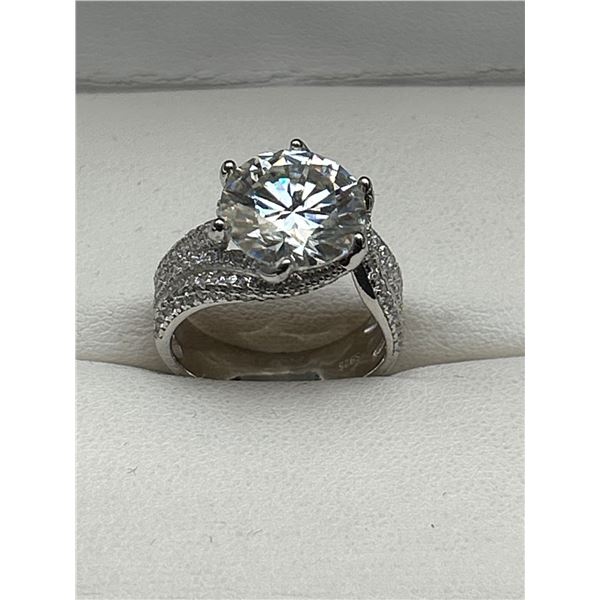 $3250 APPRAISED 5.0 CARAT MOISSANITE SOLITAIRE RING