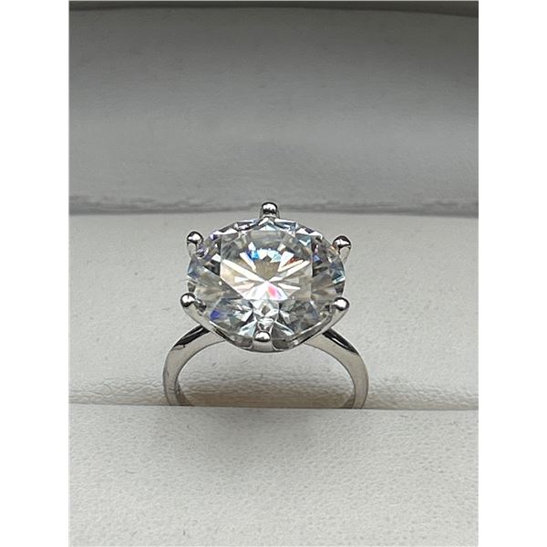 $4800 APPRAISED 10.0 CARAT MOISSANITE SOLITAIRE RING