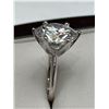Image 2 : $4800 APPRAISED 10.0 CARAT MOISSANITE SOLITAIRE RING