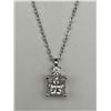 Image 1 : $1130 APPRAISED 1.0 CARAT MOISSANITE PENDANT & CHAIN SET