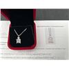 Image 6 : $1130 APPRAISED 1.0 CARAT MOISSANITE PENDANT & CHAIN SET