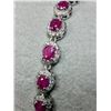 Image 3 : $900, SILVER(8.88g), RUBY (4ct)BRACELET 7-8″, appraised value $900