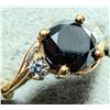 Image 1 : $2725, 10K(2.57g), BLACK DIAMOND (1.6+0.12ct)RING, size 6.5, appraised value $2725, ring resizeable 