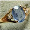 Image 1 : $1355, 10K(1.55g), SAPPHIRE (1.1ct), DIA (0.04ct)RING, size 7.5, appraised value $1355, ring resizea