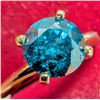 Image 1 : $4445, 10K(2.36g), NATURAL ENHANCE BLUE DIAMOND (1.05ct)RING, size 6.5, appraised value $4445, ring 
