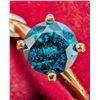 Image 2 : $4445, 10K(2.36g), NATURAL ENHANCE BLUE DIAMOND (1.05ct)RING, size 6.5, appraised value $4445, ring 