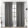 Image 1 : Lot of 2 – ThermaPlus Baxter Total Blackout Curtain, 52 x 84 Inches, Gray
