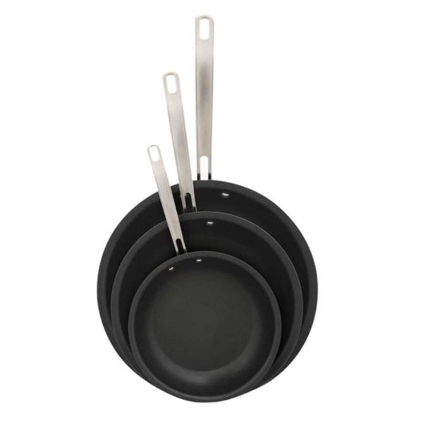 Kirkland Signature Hard Anodized Skillets 3-piece