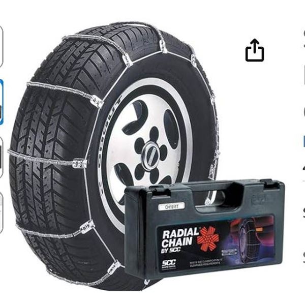 Security Chain Company SC1040 Radial Chain Cable Traction Tire Chain, Set of 2