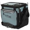Image 1 : Titan Arctic Zone – Insulated Leak-Proof Collapsible Cooler Bag, Holds 40 Cans, Teal