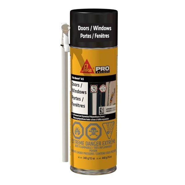 Lot of 2 SIKA – Low expansion polyurethane foam – Sika Boom AS – Light ye